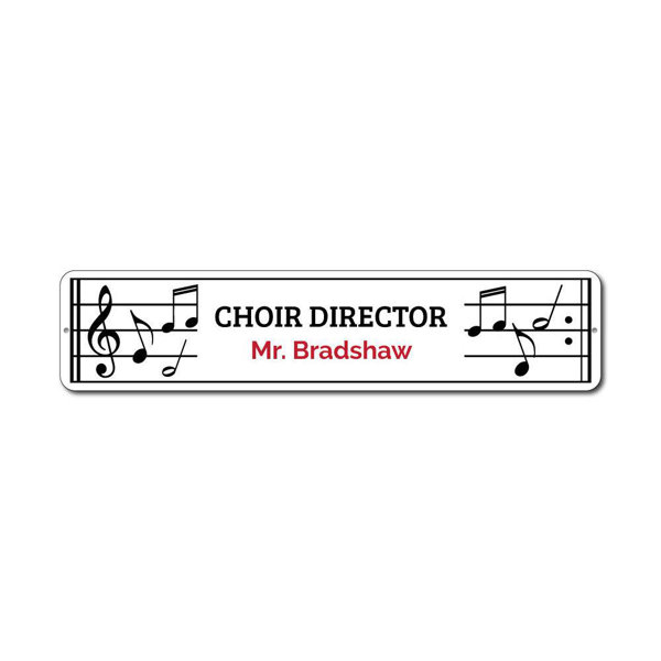 Lizton Sign Shop, Inc Choir Director Custom Aluminum Sign Wayfair